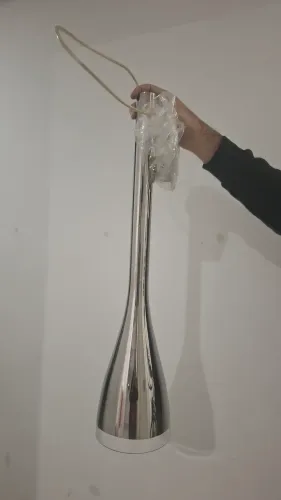 Luminária Pendente Cromada Moderna