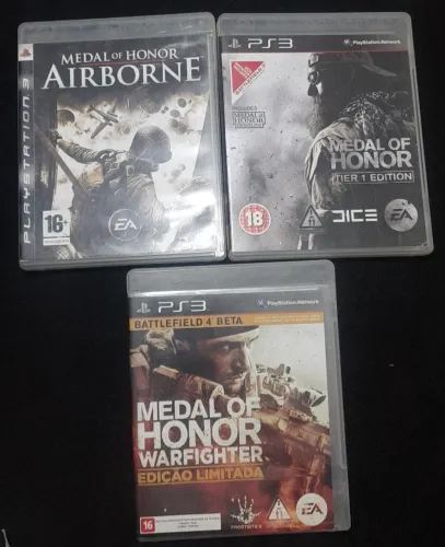 Coleção medal of honor- 3 jogos