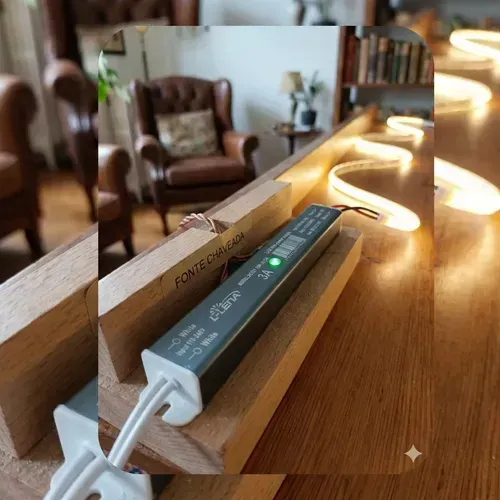 FONTE 7A - SLIM 12V- 84W - PALITO P/LIGAÇÃO FITA DE LED 240LEDS