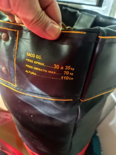 Saco de pancada cheio, 110 cm peso 30, 35