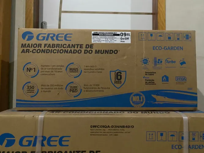 VENDE SE AR CONDICIONADO SPLIT GREE LACRADO NA CAIXA
