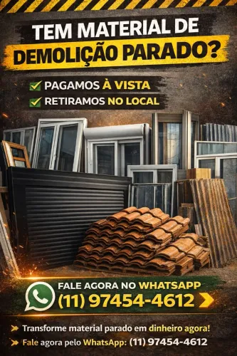 Compramos Portas, Janelas e Materiais de Demolição