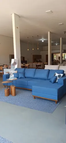 Sofá Com Chaise 3,00m Mostruario Loja Peça única
