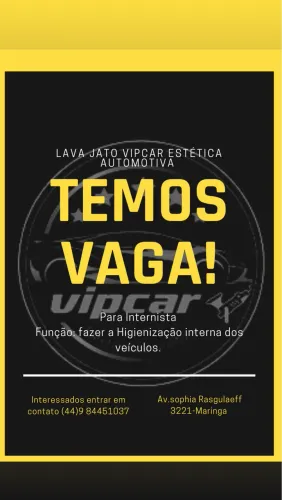 Vaga de emprego lava jato para lavador de veículos 