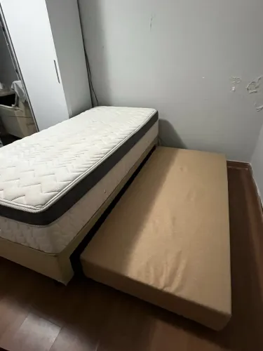 CAMA MOLAS ENSACADAS!!! SOLTEIRO COM CAMA AUXILIAR 