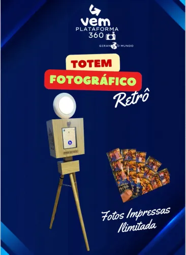 Totem fotográfico retrô
