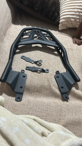 BAGAGEIRO SUPORTE BAU FAZER FZ 15 2023,2024, 2025,2026,2027 REFORÇADO PRETO FOSCO FZ15 
