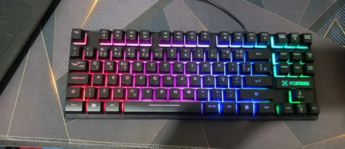 Teclado gamer fearless 80 Fortrek RGB, Membrana