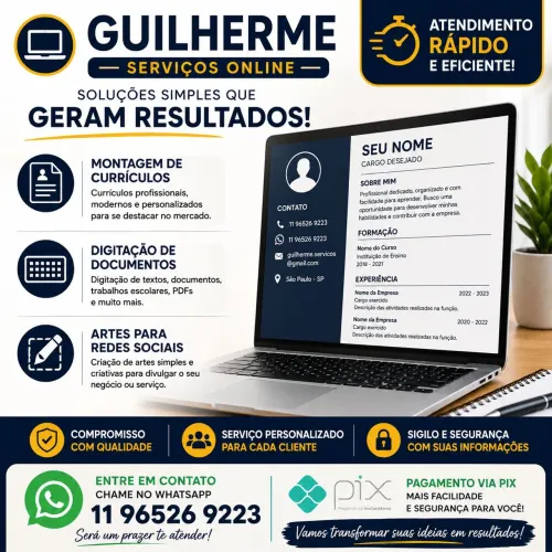 Digitação e serviços simples online