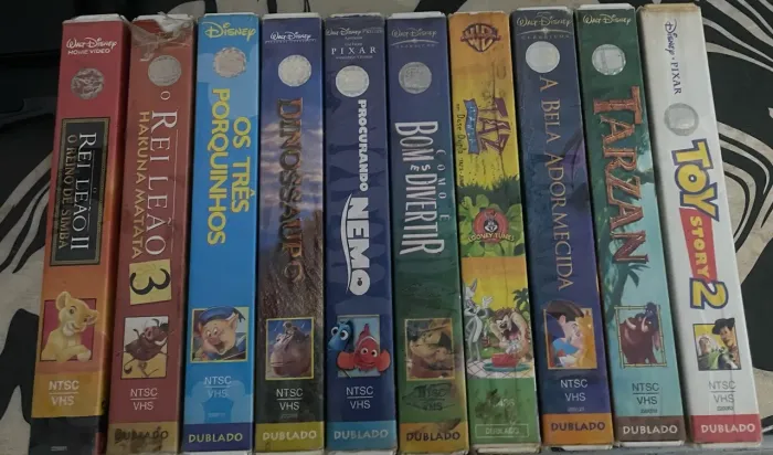 Lote de fitas vhs