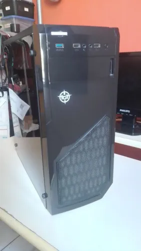 Gabinete TGT Raider Preto Lateral Acrilico