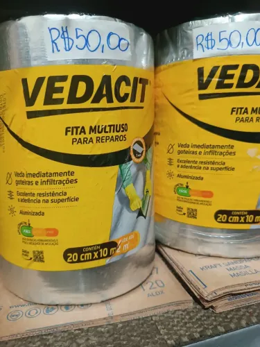 Fita Multiuso Vedacit para Reparos 20cmX10m