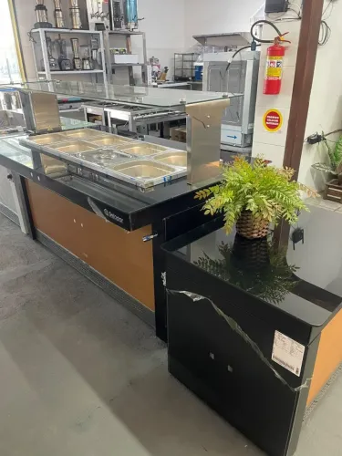 MB BUFFET TERMKICO 1,75M + MODULO DE PRATOS - GELOPAR