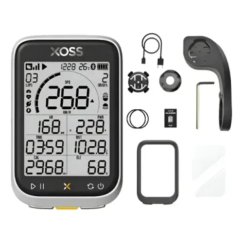 Ciclocomputador Xoss G3+ Plus Com Capa, Pelicula E Suporte Preto