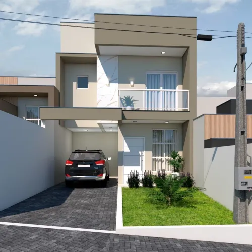 Sobrado novo para venda no bairro Araras!