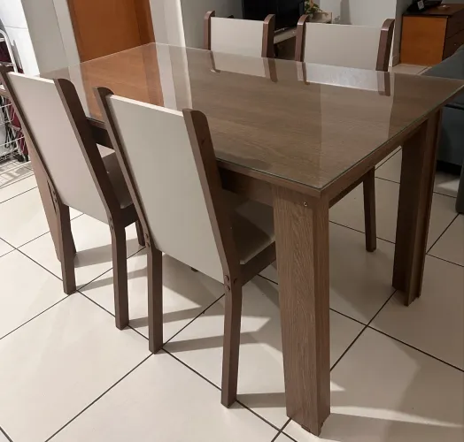 Conjunto de mesa para sala de jantar - novo (embalagem de fábrica)
