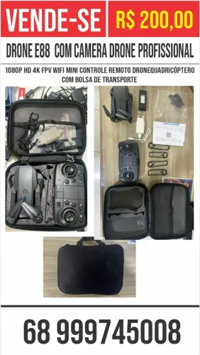 Drone E88 Com CÂmera Drone Profissional