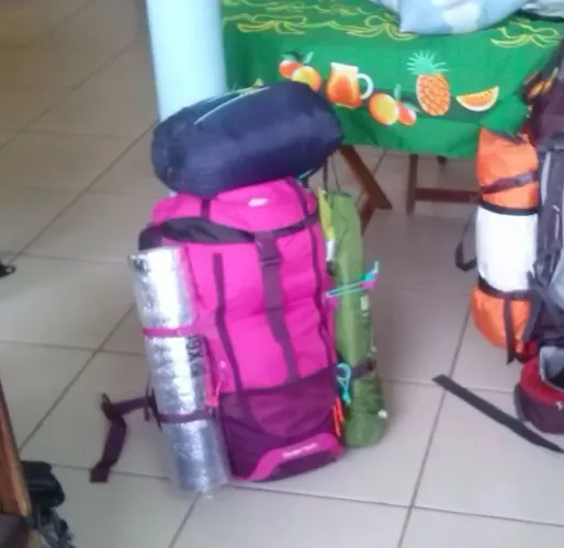 Mochila Cargueira Camping 50 Litros Quechua Forclaz 50 (Usado)