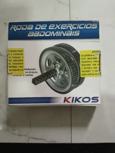 Roda Kikos para Exercício Abdominal AB3438 - Preto/Cinza