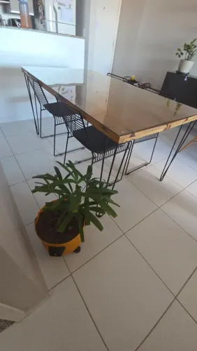 Mesa de jantar estilo industrial + cadeiras | vendo junto ou separado