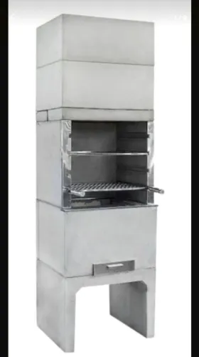 Churrasqueira premoldada 63cm - Um luxo p/ sua área gourmet apenas 999,90