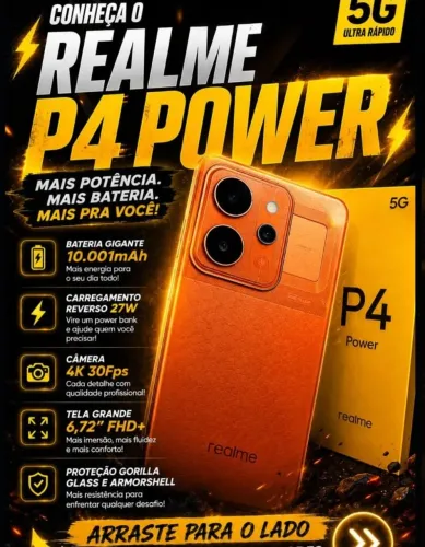 Realme P4 Power 256gb Novo lacrado 