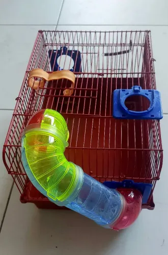 Gaiola de metal para Hamister, 22cm X 26cm X 39cm, JEL PLAST