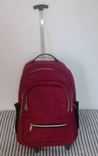 Mochila Multiuso Reforçada Grande com suporte carrinho e rodas<br><br>