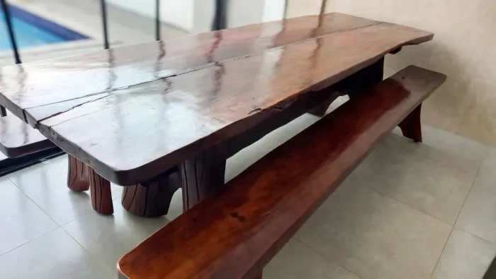 Mesa rústica madeira maciça