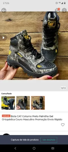 Tenis Bota camuflada 41