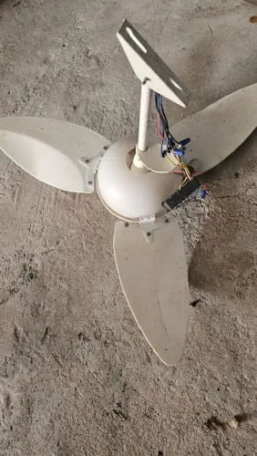 Ventilador de teto 3 branco ventisol lâmpada led