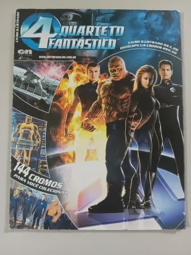 Álbum Figurinhas Quarteto Fantástico - Incompleto