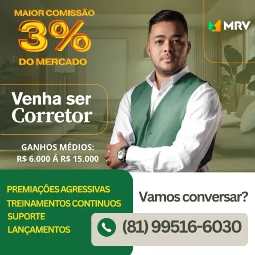 5 Vaga para Corretores de Imoveis