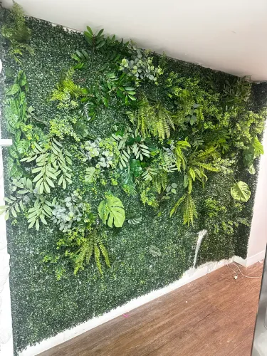 Painel de plantas artificial para decoração 