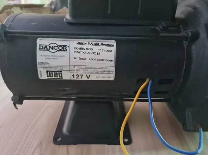 Bomba de água Dancor autoaspirante 1cv