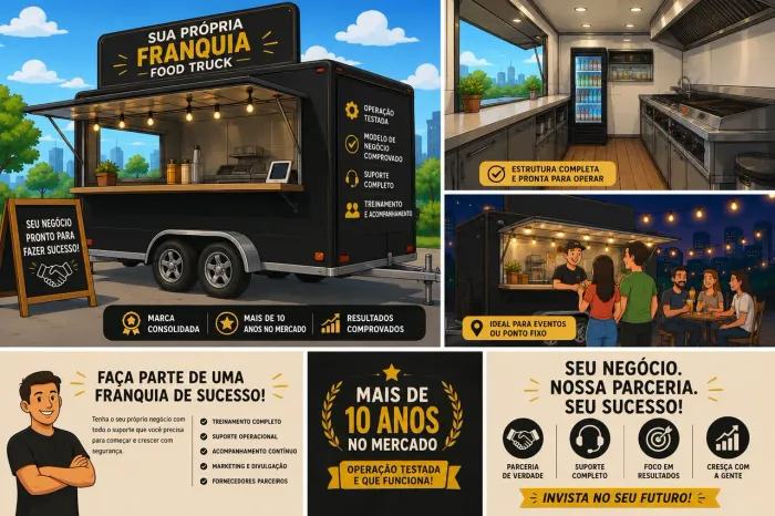 Food Truck para Arrendamento - Pronto para Trabalhar | Santa Luzia/MG