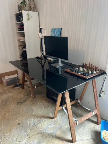 Mesa de vidro 10mm - 1,60 x 0,90