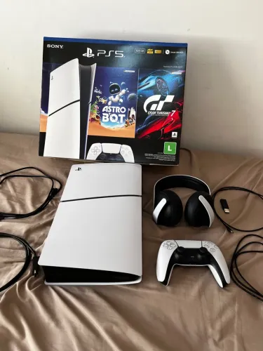 PS5 Slim 825GB + Pulse Elite - 3 meses de uso | Estado de novo