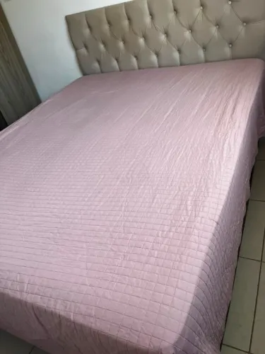 Cama Box Baú Queen Ortobom + Colchão Queen + cabeceira- Excelente Estado