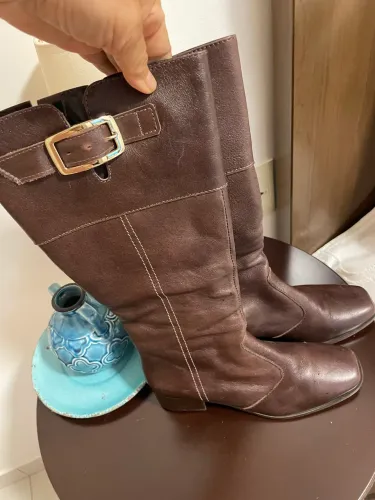 Bota de couro legítimo boot co 