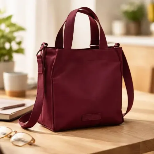 Bolsa Mimo Liso Bordô Vermelho Goiabada FARM ETC - Inverno 2026<br><br>