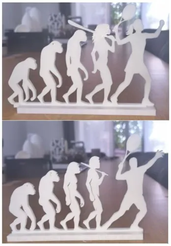 Placa decorativa - Evolução Humana - Esportes