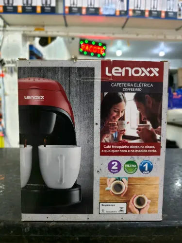 Cafeteira elétrica 2 xícaras lenoxx