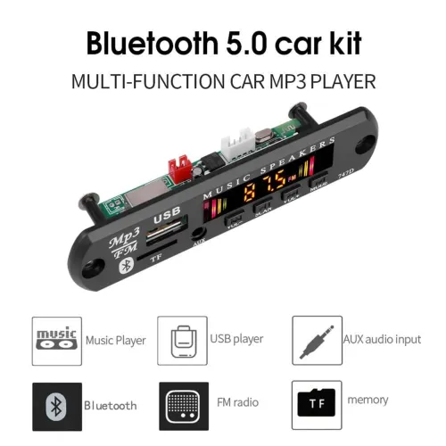 Placa MP3 Bluetooth 9-12V *Entrego Aceito Cartão
