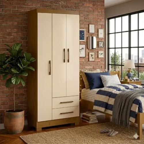 Guarda roupa Maia com 3 portas