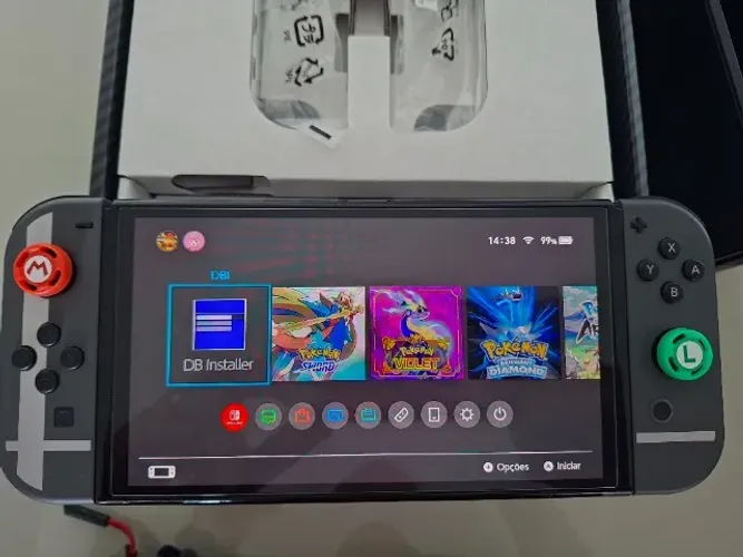 Nintendo SWITCH OLED desbloqueado Super Smash Bros