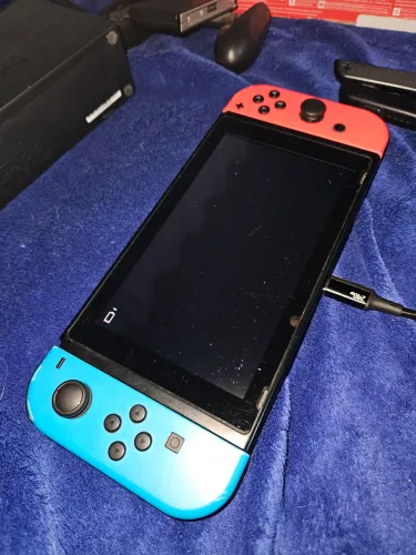 Nintendo Switch Standard cor vermelho-néon, azul-néon