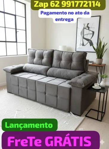 Lançamento sofá retrátil e reclinável PAGAMENTO NA ENTREGA 