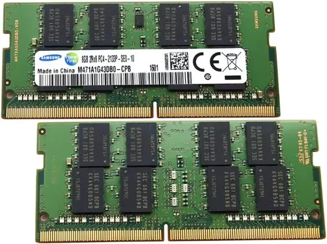 Memória RAM 16GB (2x8GB) DDR4 2133MHz Notebook Samsung SODIMM