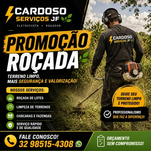 Trabalho com roçadeira